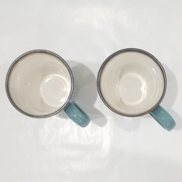 Fisher - Stoneware Mugs - Teal - 2 each - Picture 5 of 11